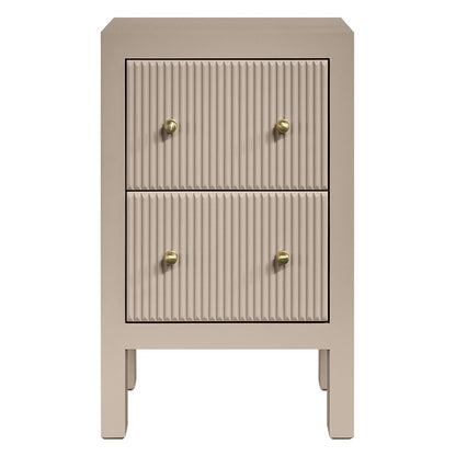 Ariana Bedside Table - Petite Beige
