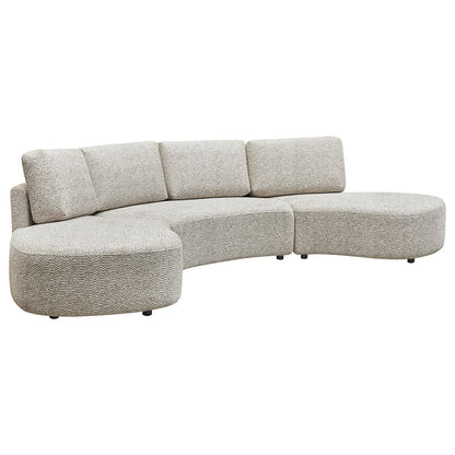 Oriel Modular 5 Seater Sofa - Speckle Brown Boucle