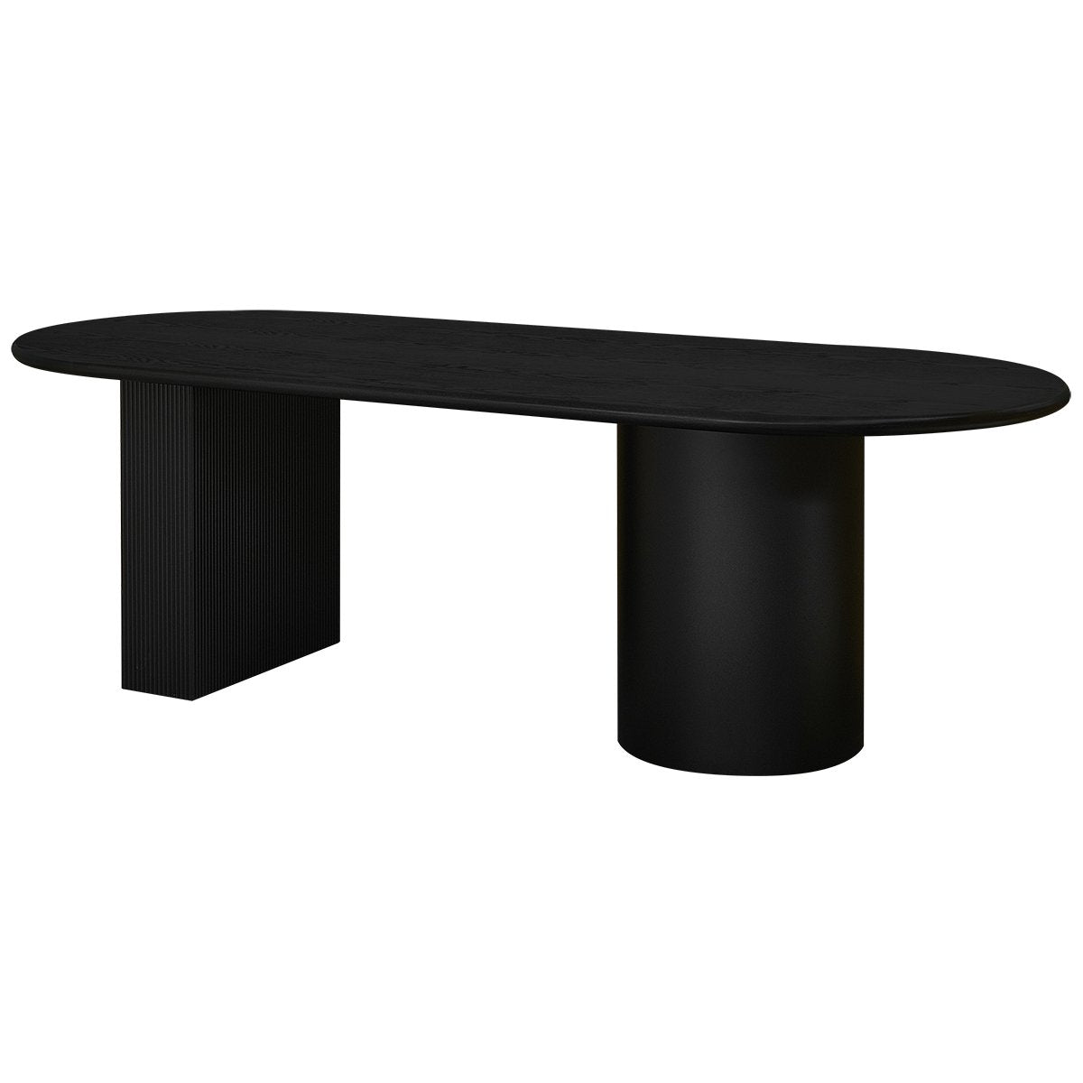 Brunella Oval Dining Table - 2.4m Black