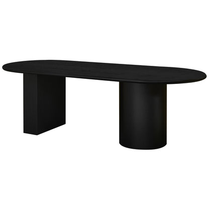 Brunella Oval Dining Table - 2.4m Black
