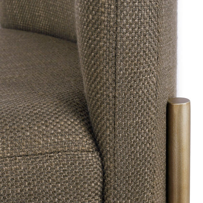 Leon Kitchen Stool - Chocolate Linen