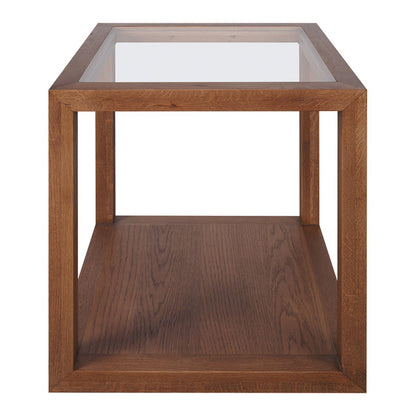 Sadie Oak Square Side Table - Large Walnut