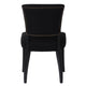 Noah Dining Chair Set of 2 - Black Cotton