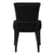 Noah Dining Chair Set of 2 - Black Cotton