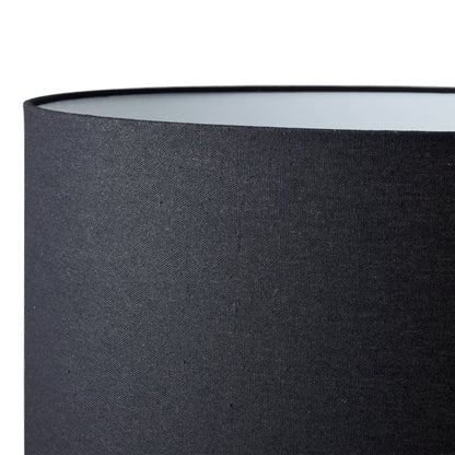 Mendoza Table Lamp - White w Black Shade