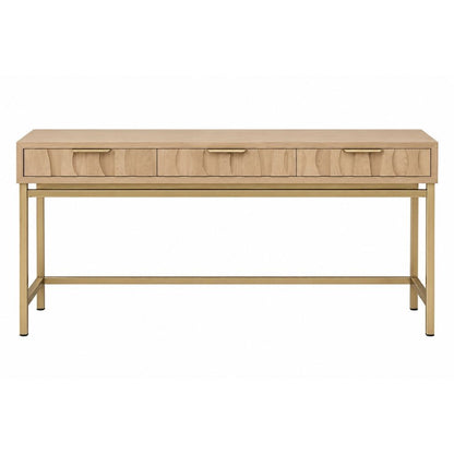 Ari 160cm Console Table - Natural Oak - OUTLET NSW