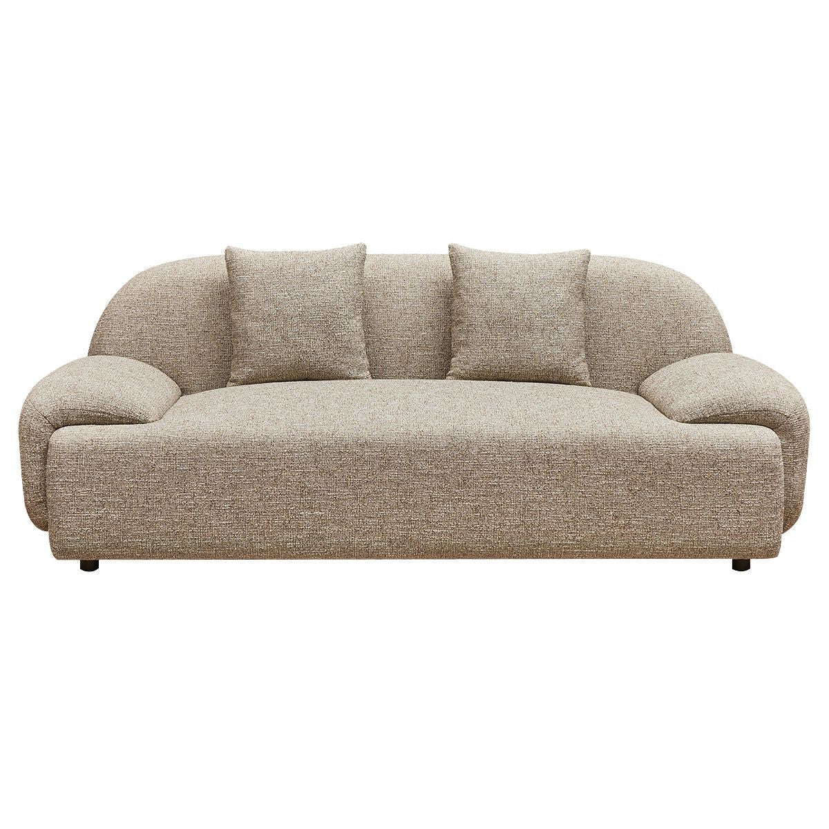 Remi 3 Seater Sofa - Tweed Brown