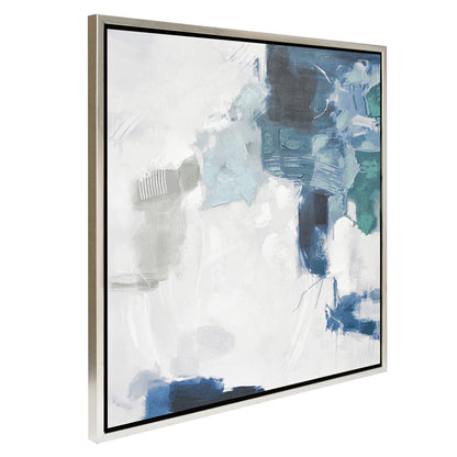 Ms. Verne Blue 105x105cm Series Enhanced Canvas Print