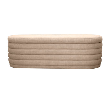 Demi Storage Bench Ottoman - Beige