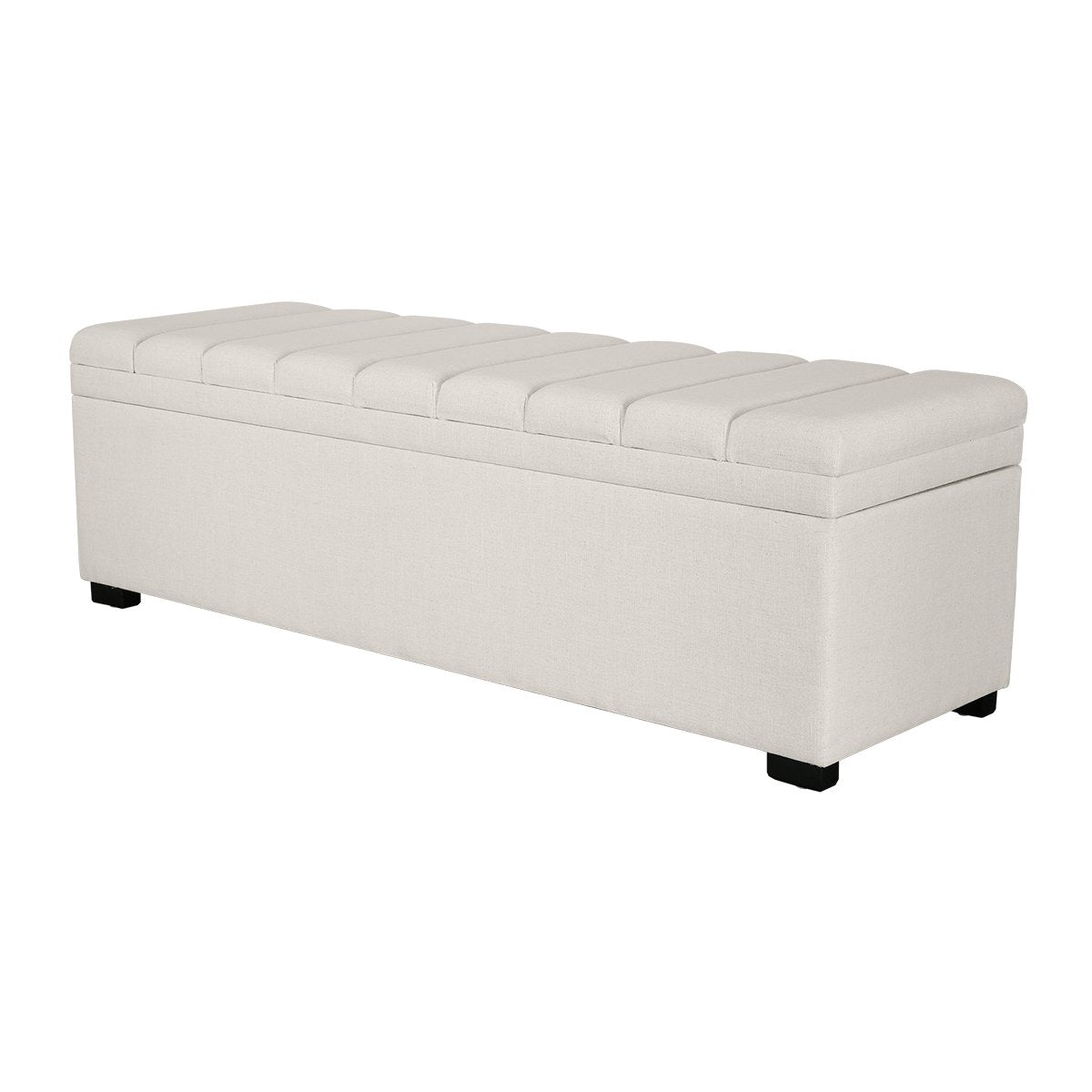 Soho Storage Bench Ottoman - Ecru