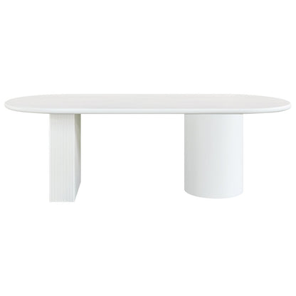 Brunella Oval Dining Table - 2.4m White