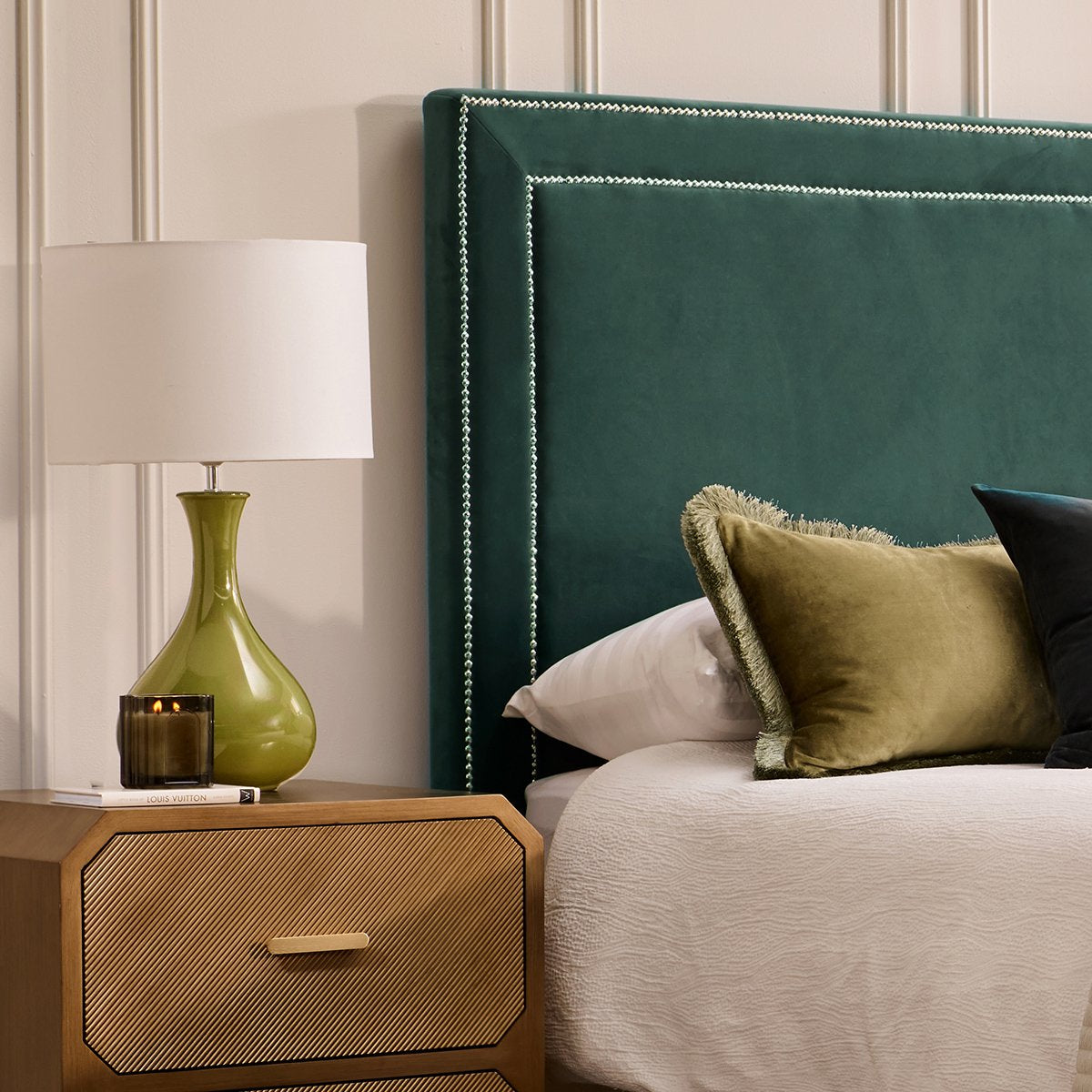 Manhattan King Bedhead - Teal Velvet