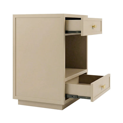 Logan Bedside Table - Small Beige – view 3