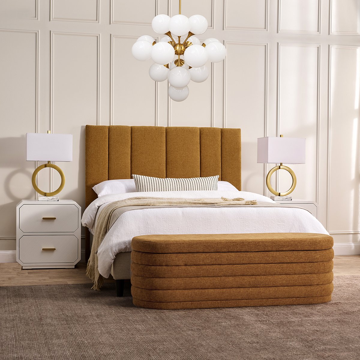 Karina Pendant - Large Brass