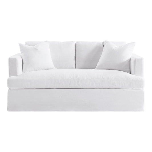 Birkshire 2 Seater Slip Cover Sofa - White Linen