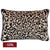 Serene Rectangle Feather Cushion - Leopard Chenille w Black Velvet