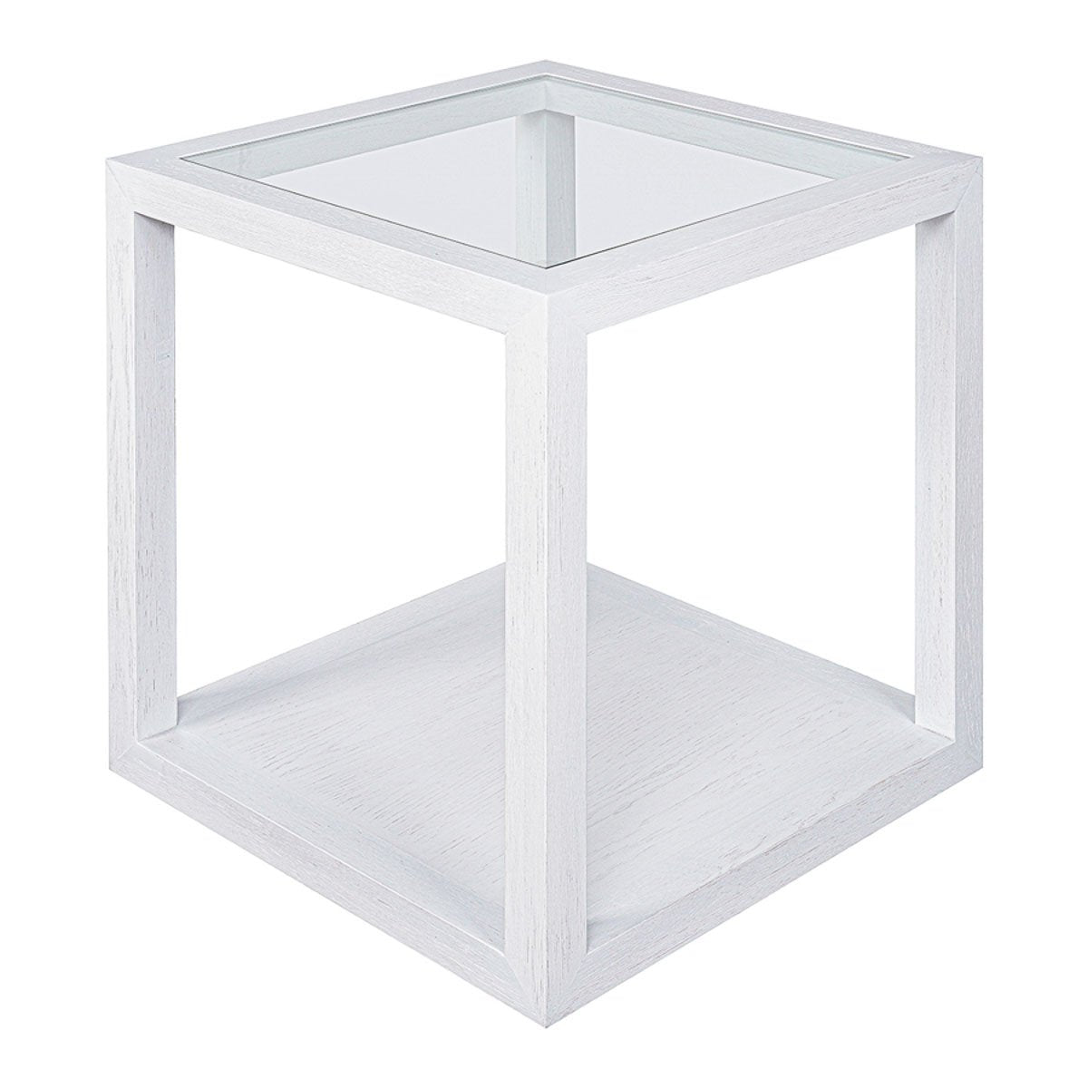 Sadie Oak Square Side Table - Large White