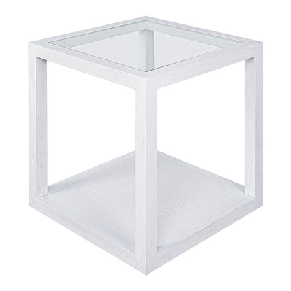 Sadie Oak Square Side Table - Large White