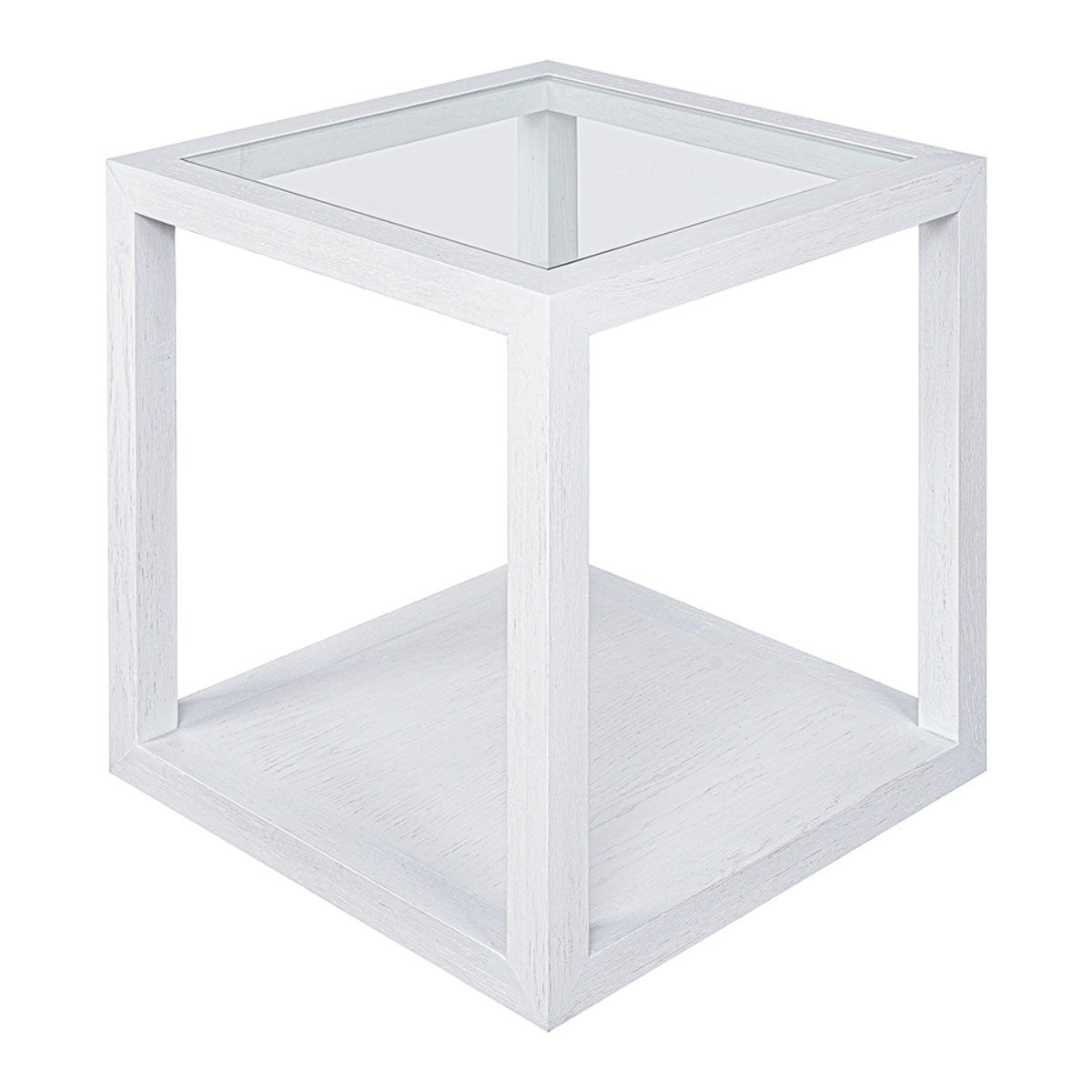 Sadie Oak Square Side Table - Large White