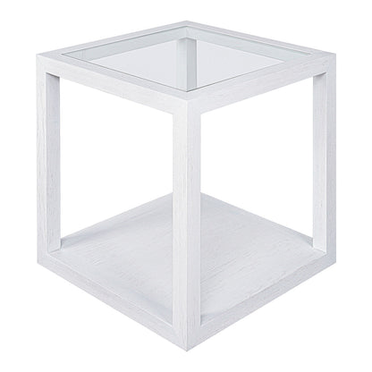 Sadie Oak Square Side Table - Large White