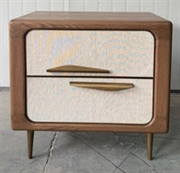 Leafa 70x65cm Bedside Table - OUTLET NSW