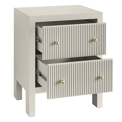 Ariana 50x65cm Bedside Table - Grey