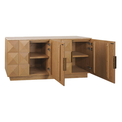 Benedict Natural Oak Buffet - Travertine