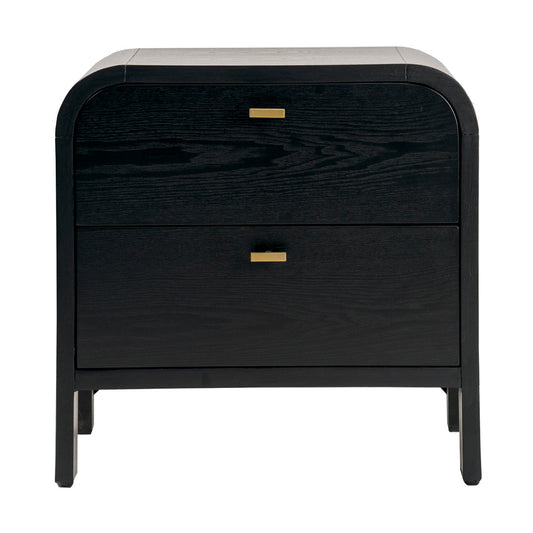 Chisholm 60x60cm Bedside Table - Black