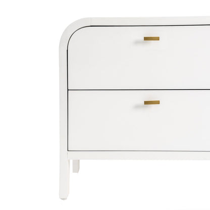 Chisholm 60x60cm Bedside Table - White