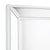 Zeta Wall Mirror - Medium White