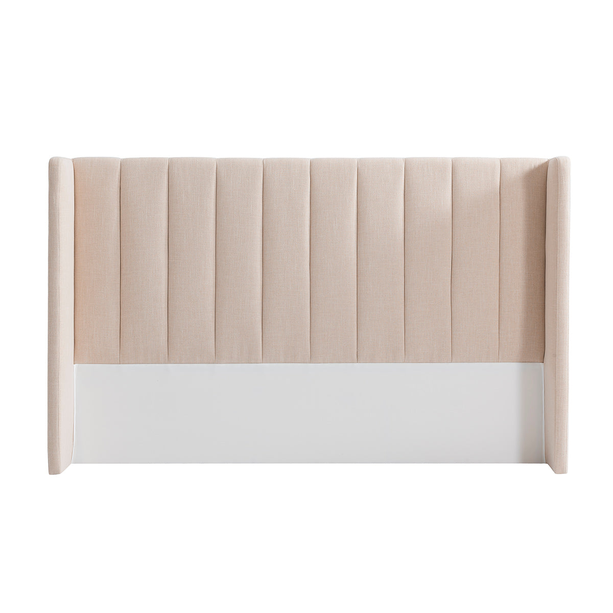 Central Park 195x120cm King Bedhead - Fawn Linen