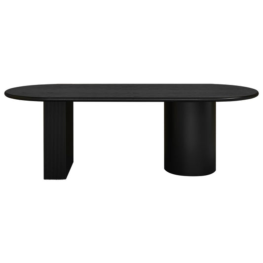 Brunella Oval Dining Table - 2.4m Black