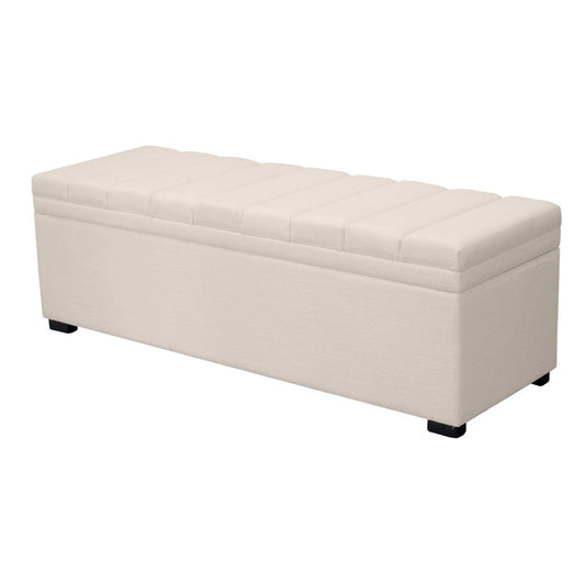 Soho Storage Bench Ottoman - Ivory