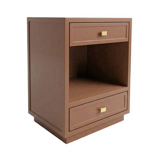 Logan 50x65cm Bedside Table - Mocha Mousse