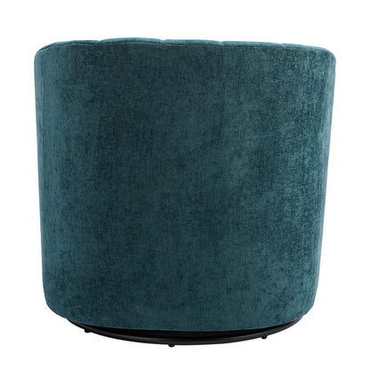 Cadman Swivel Arm Chair - Teal Chenille