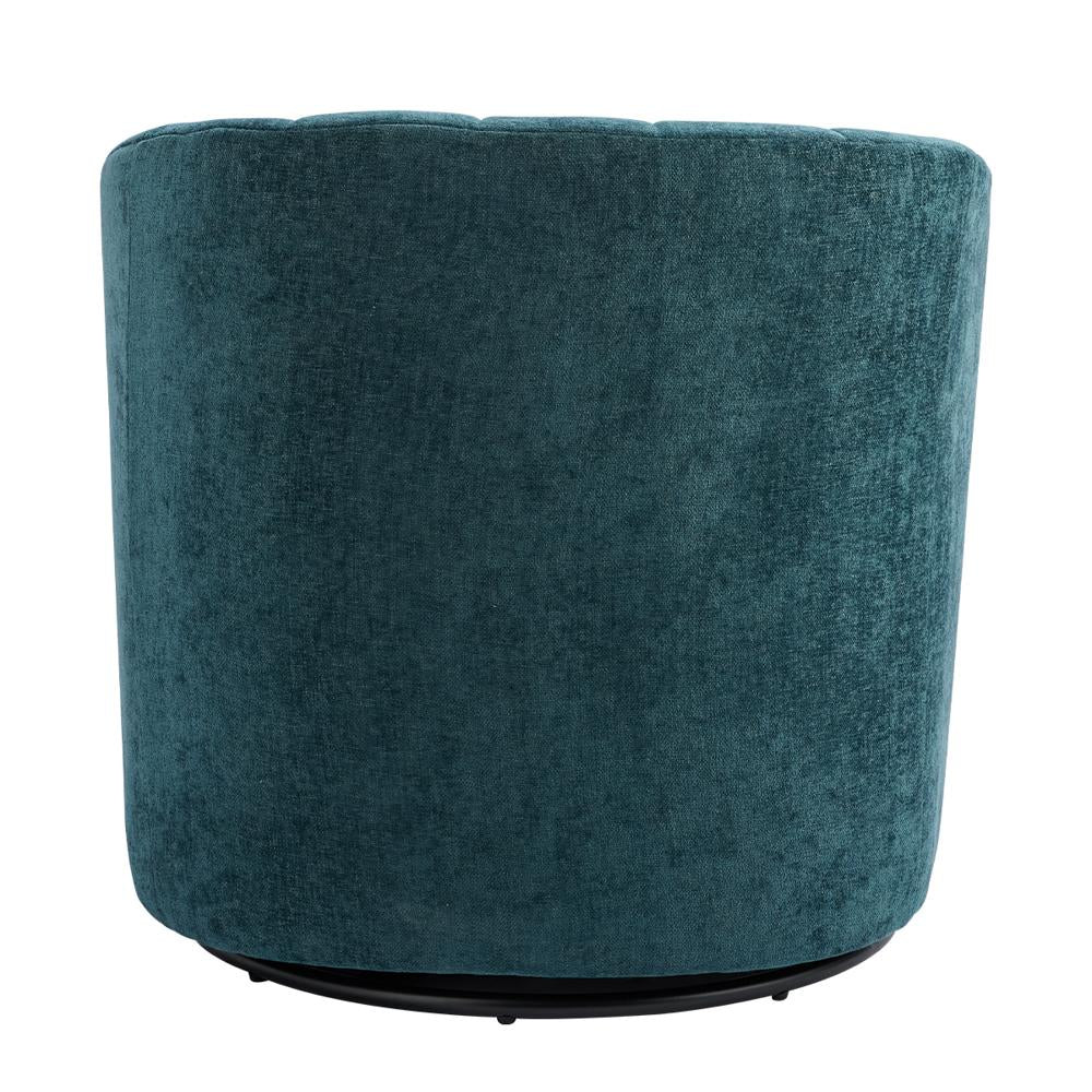 Cadman Swivel Arm Chair - Teal Chenille