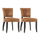 Noah Dining Chair Set of 2 - Tan Leather