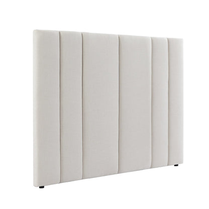 Soho 165x140cm Queen Bedhead - Ecru Linen