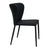 Foley Dining Chair Set of 2 - Black w Fabric Legs