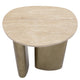 Audrey Large Side Table - Travertine