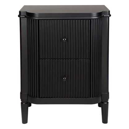 Arielle 60x77cm Bedside Table - Black - OUTLET NSW
