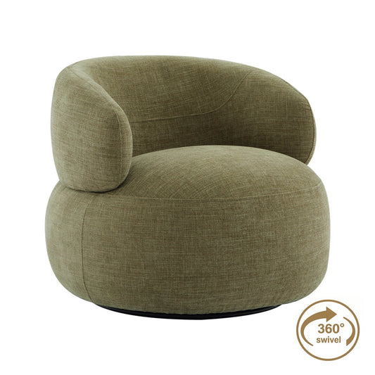 Greenwich Swivel Occasional Chair - Sage Chenille