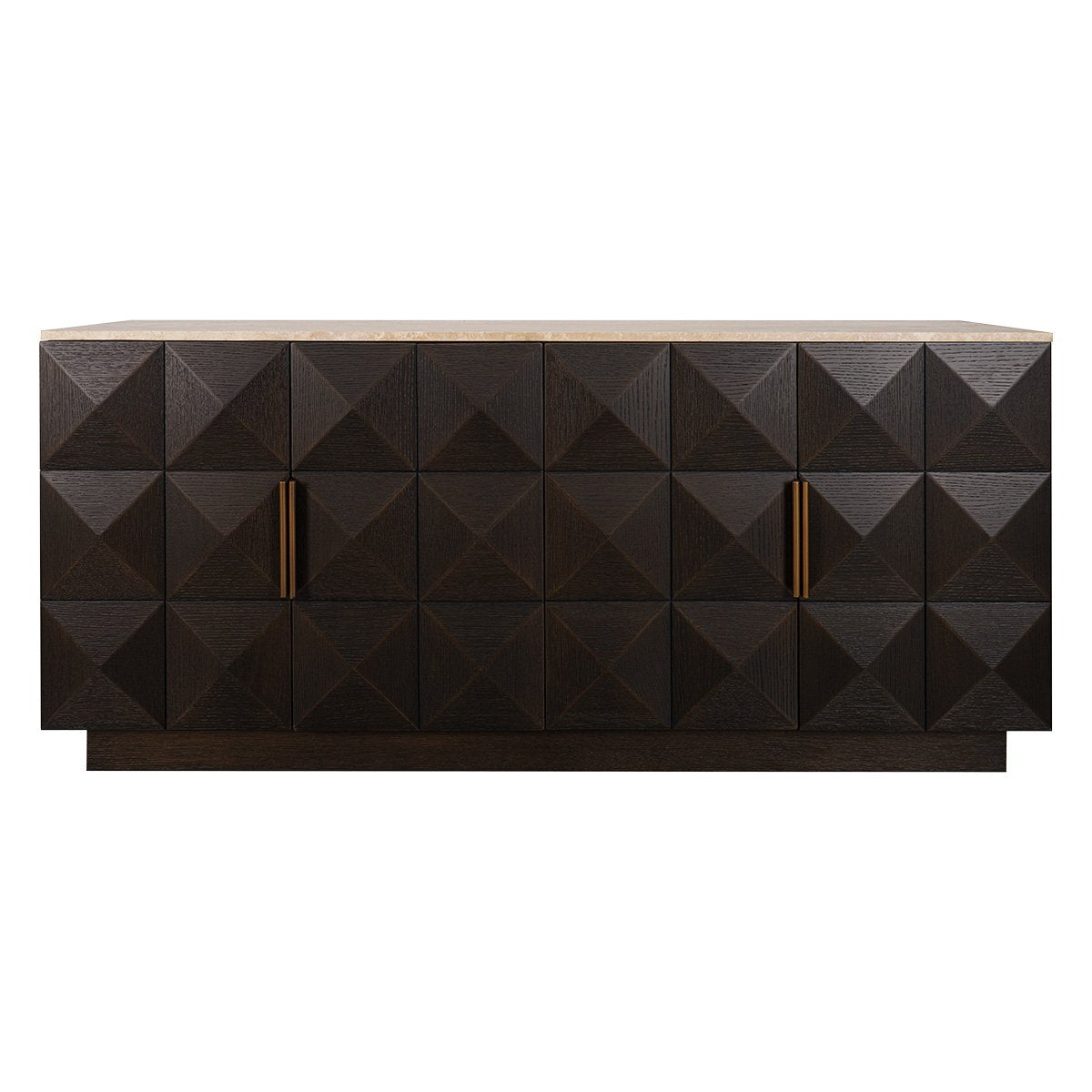 Benedict Smoked Oak Buffet - Travertine