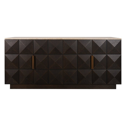 Benedict Smoked Oak Buffet - Travertine
