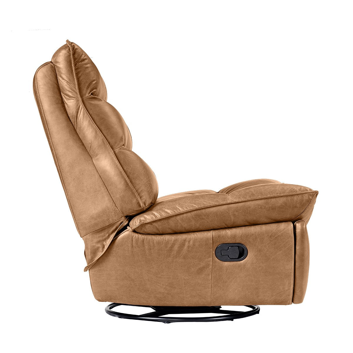 Lusitano Recliner Chair - Light Brown Leather