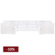 Birkshire Slip Cover Modular Sofa - White Linen Option 5