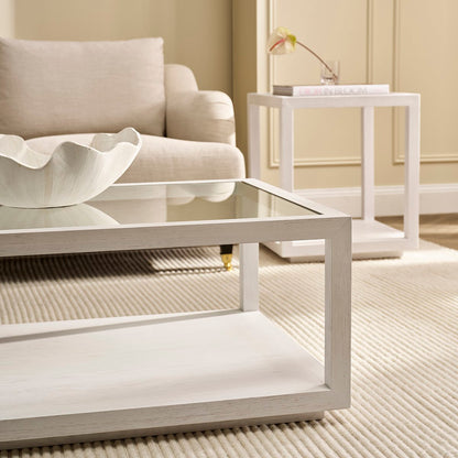Sadie Oak Square Coffee Table - White