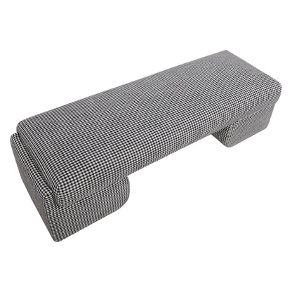 Cairo Bench Ottoman - Houndstooth
