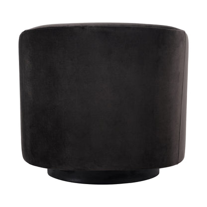 Bellevue Swivel Arm Chair - Slate Grey Velvet