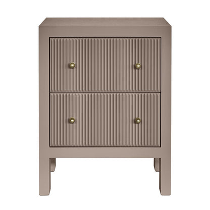Ariana Bedside Table - Small Taupe